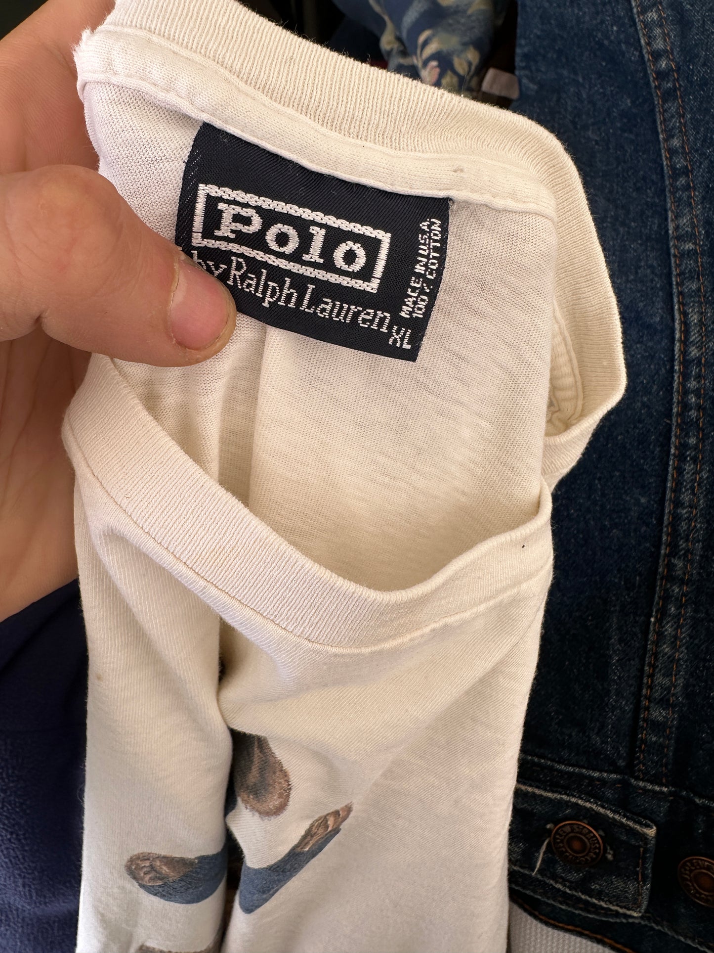 Polo Ralph Lauren Polo Bear Holiday 1992 T-shirt Size Men’s XL