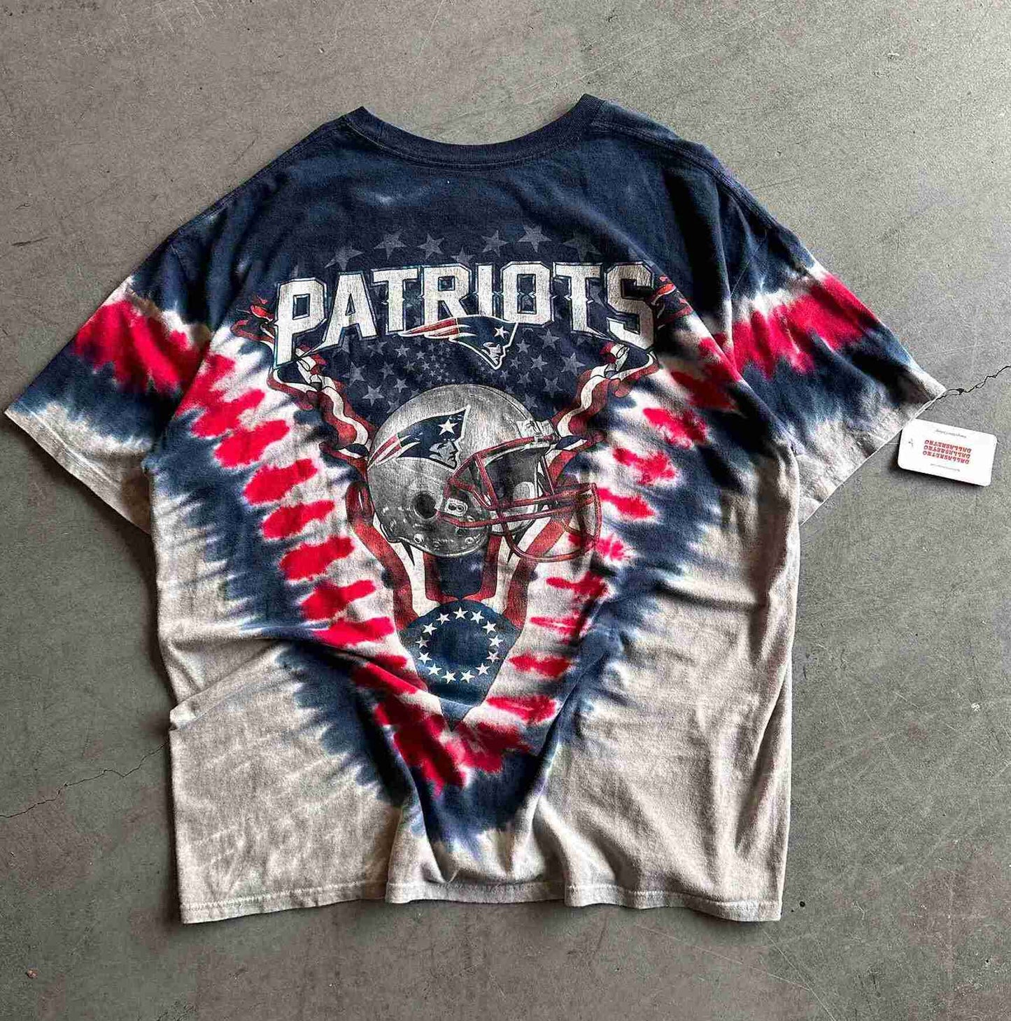 New England Patriots Liquid Blue T-Shirt Size XXL