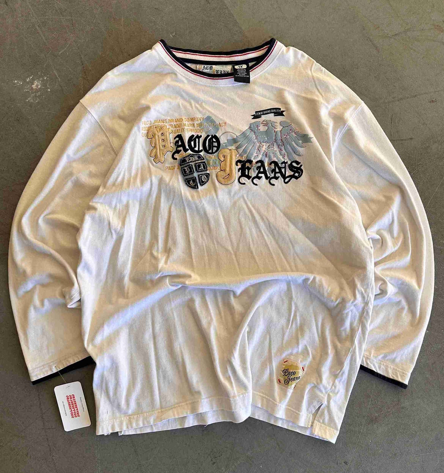 Paco Jeans Y2K Long Sleeve T-Shirt Size XL