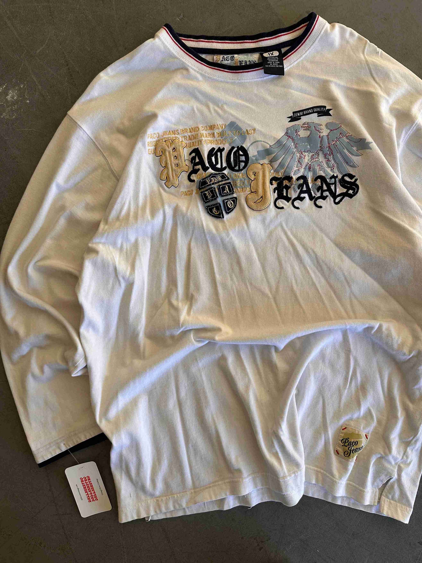 Paco Jeans Y2K Long Sleeve T-Shirt Size XL