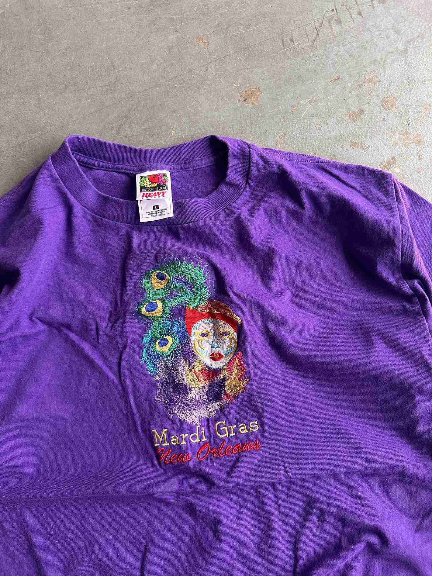 Marti Gras New Orleans 90's T-Shirt Size L