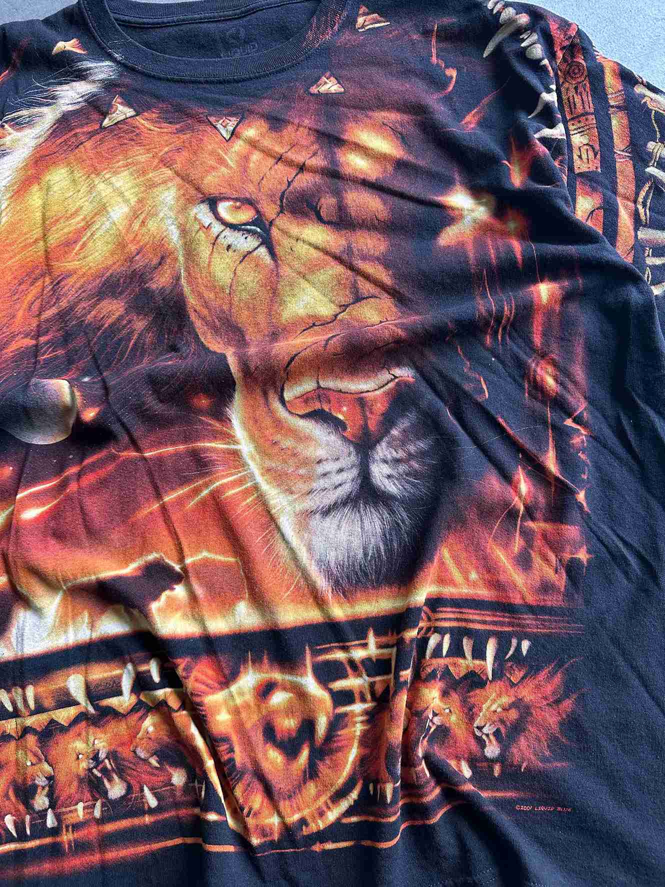 Liquid Blue All Over Print T-Shirt Size XXL