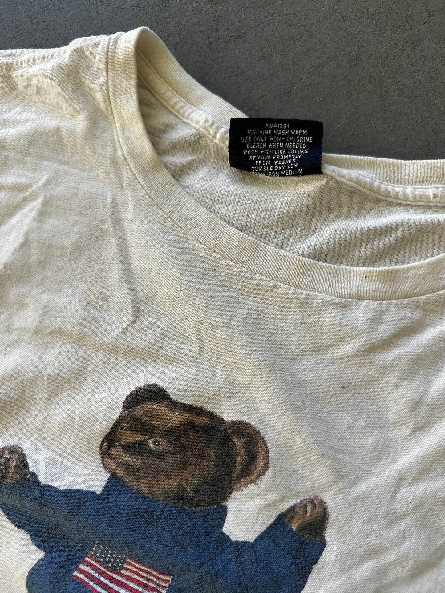 Polo Ralph Lauren Polo Bear Holiday 1992 T-shirt Size Men’s XL