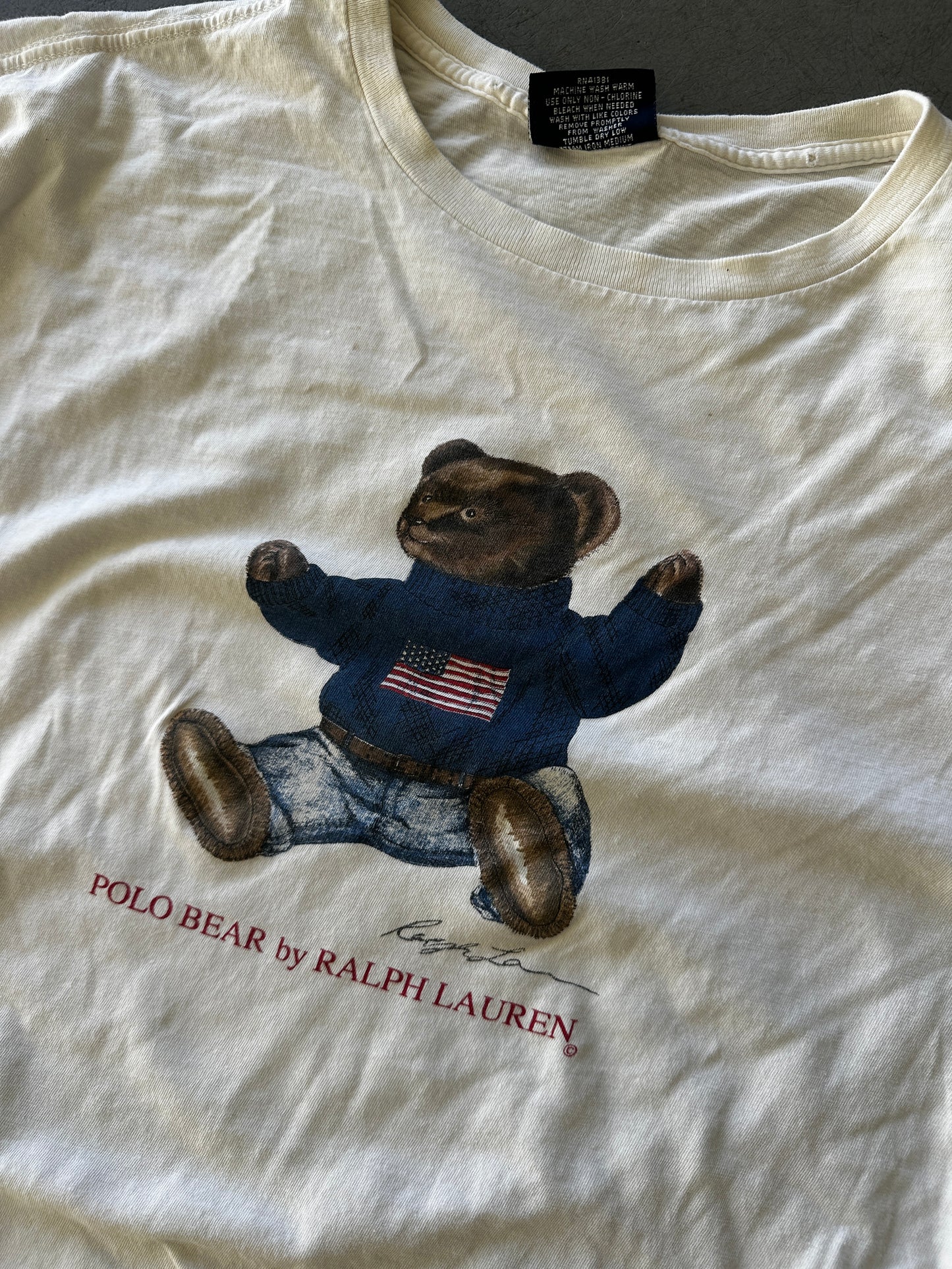 Polo Ralph Lauren Polo Bear Holiday 1992 T-shirt Size Men’s XL