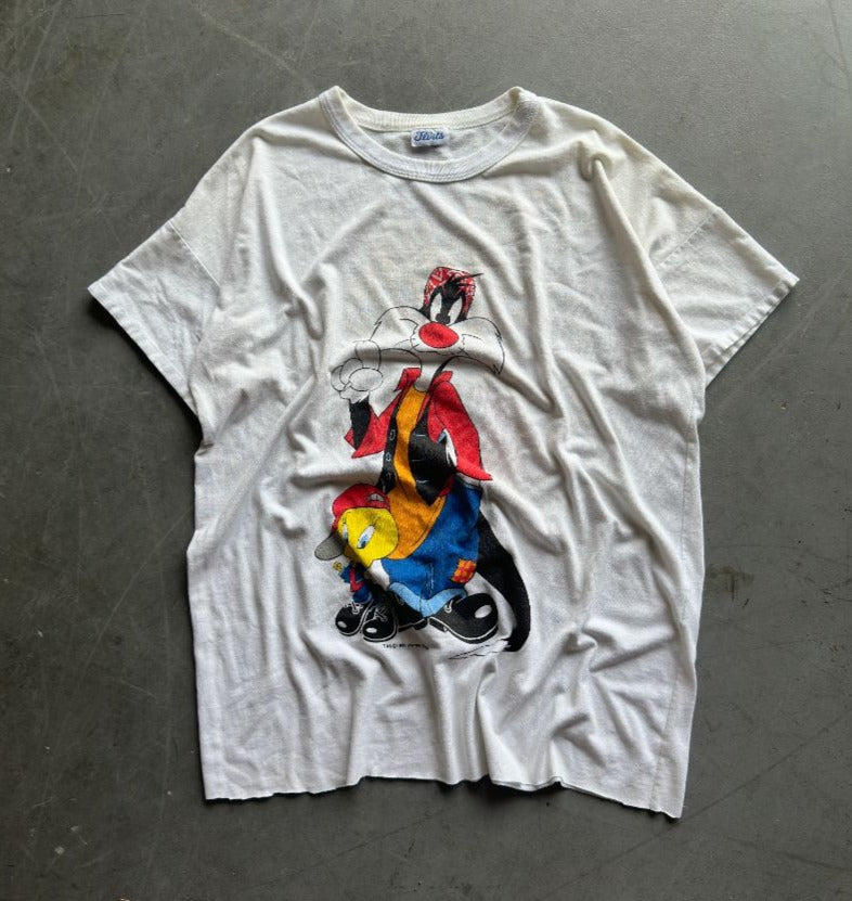 Looney Tunes Vintage Chopped T-Shirt Size L