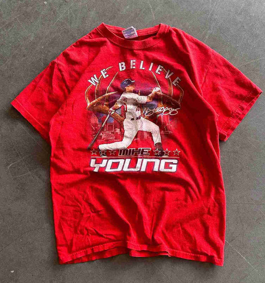 Texas Rangers Michael Young T-Shirt Size S