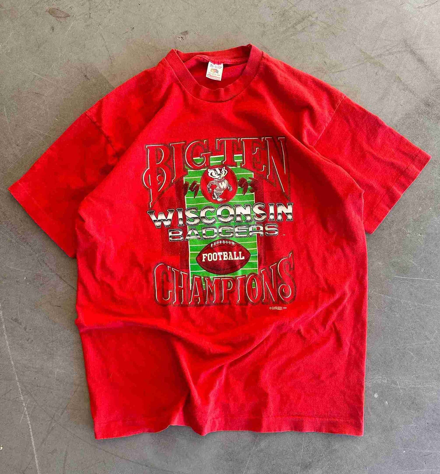 Wisconsin Badgers Football 1993 T-Shirt Size XL