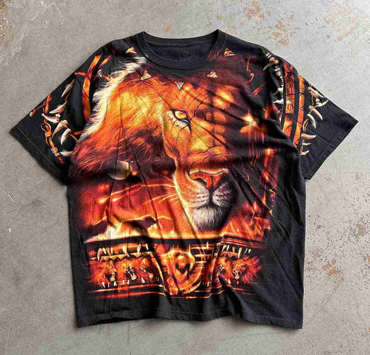 Liquid Blue All Over Print T-Shirt Size XXL